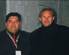 AESS protection agent with a client at a credentialed event