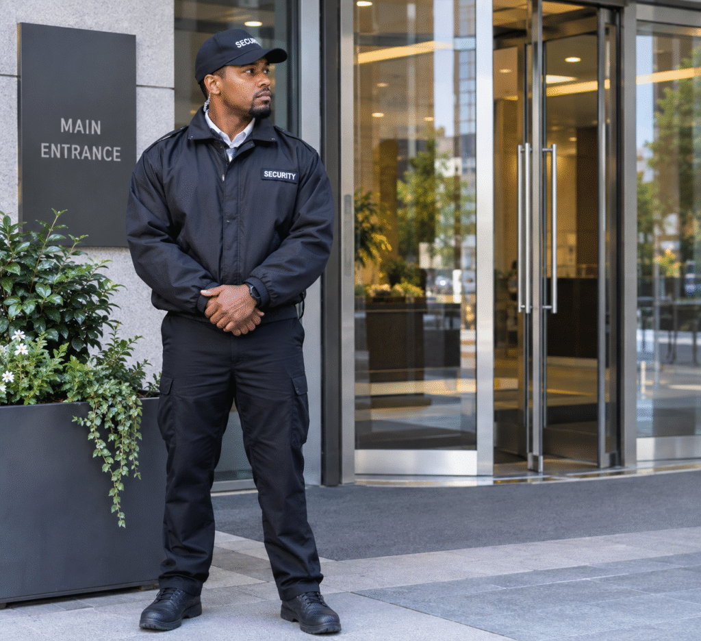 AESS unarmed security guard at a Milwaukee area facility